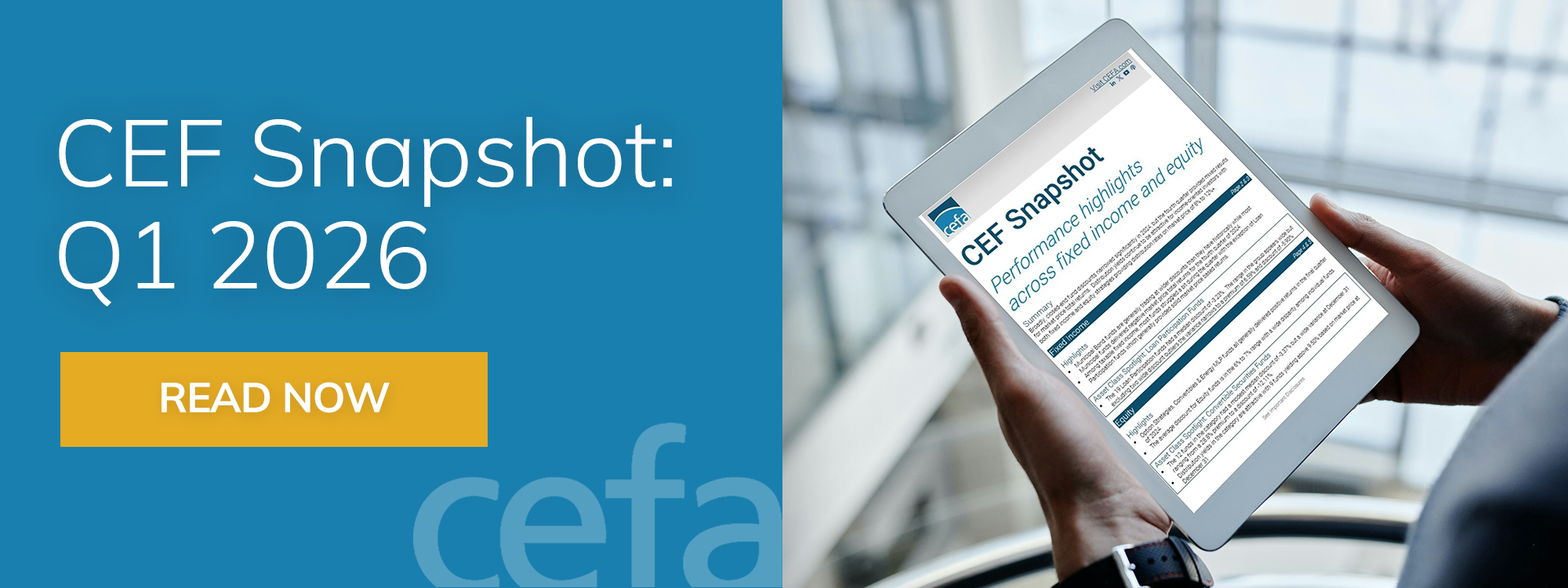 CEF Snapshot First Quarter 2026