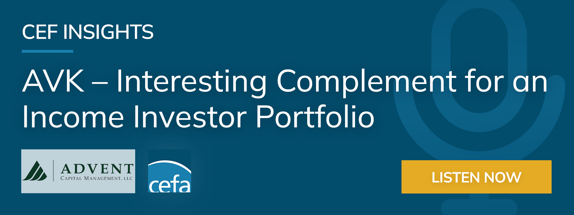 AVK - Interesting Complement for an Income Investor Portfolio